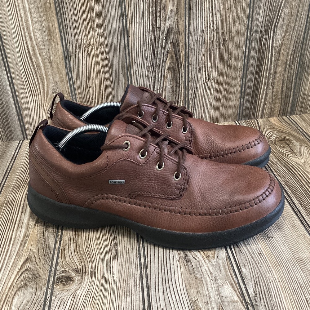L.L. Bean Mens GORETEX Brown Leather Oxford Shoes Casual ATB4-04 Size 13 M